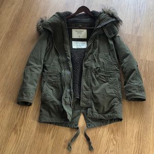 Green winter Parka